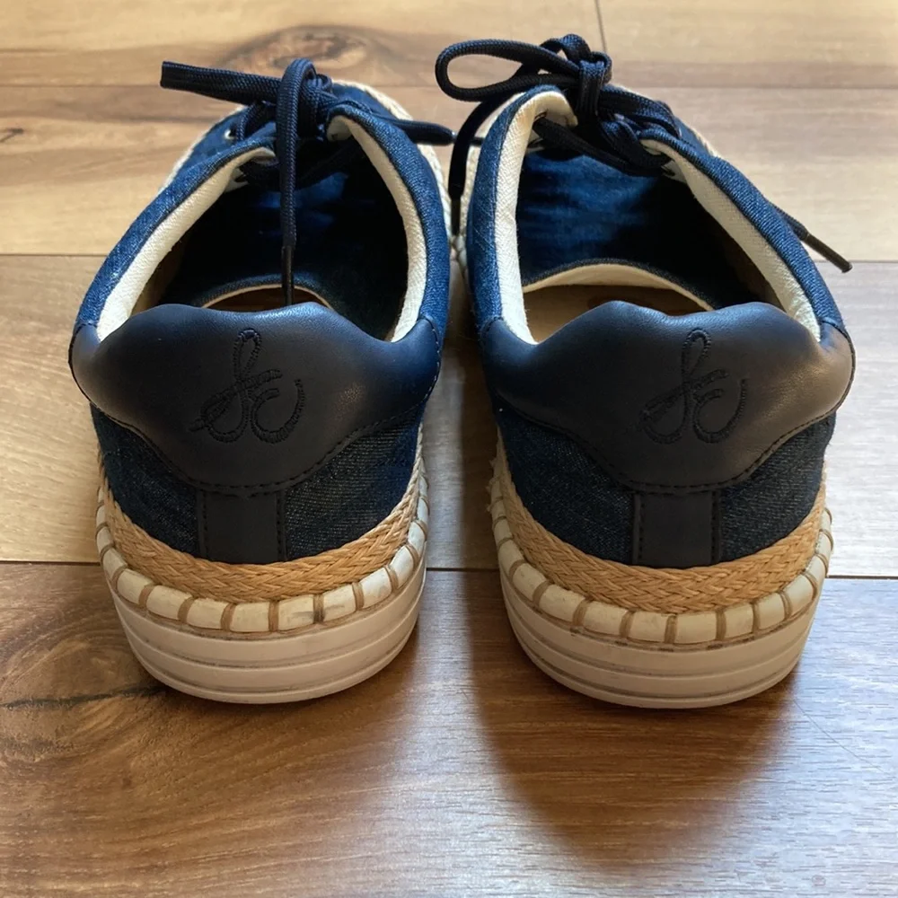 Sam Edelman blue sneaker espadrilles. Size 8
